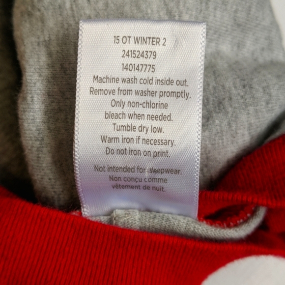 gymboree holiday jumpsuit unisex 6 months red & gray fair isle print - Picture 8 of 8